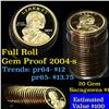 Image 1 : Proof 2004-s Sacagawea dollar roll $1, 20 pieces