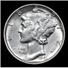 Image 2 : 1941-p Mercury Dime 10c Grades Choice AU