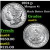 Image 1 : 1891-p Morgan Dollar $1 Grades Select+ Unc