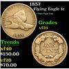 Image 1 : 1857 Flying Eagle Cent 1c Grades vf+