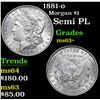 Image 1 : 1881-o Morgan Dollar $1 Grades Select+ Unc