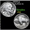 Image 1 : 1925-p Buffalo Nickel 5c Grades vf++