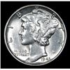 Image 2 : 1943-p Mercury Dime 10c Grades GEM+ Unc