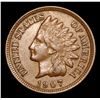 Image 2 : 1907 Indian Cent 1c Grades Select AU