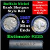 Image 1 : Buffalo Nickel Shotgun Roll in Old Bank Style Wrapper 1927 & d Mint Ends (fc)