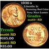 Image 1 : 1936-s Lincoln Cent 1c Grades Gem+ Unc RD