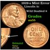 Image 1 : 1929-s Mint Error Lincoln Cent 1c Grades Choice AU