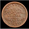 Image 3 : 1863 Indian Civil War Token 1c Grades xf+