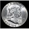 Image 2 : 1962-d Franklin Half Dollar 50c Grades Select+ Unc