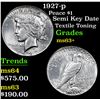 Image 1 : 1927-p Peace Dollar $1 Grades Select+ Unc