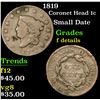 Image 1 : 1819 Coronet Head Large Cent 1c Grades f details