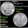 Image 1 : 1887-s Morgan Dollar $1 Grades Select Unc