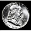 Image 2 : 1959-p Franklin Half Dollar 50c Grades Choice+ Unc