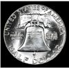 Image 3 : 1959-p Franklin Half Dollar 50c Grades Choice+ Unc