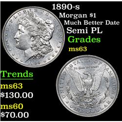 1890-s Morgan Dollar $1 Grades Select Unc