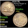 Image 1 : 1858 SL Flying Eagle Cent 1c Grades vf++