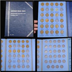 Starter Lincoln cent book 1941-1957 40 coins