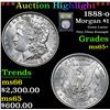 Image 1 : ***Auction Highlight*** 1888-o Morgan Dollar $1 Graded GEM+ Unc By USCG (fc)
