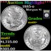 Image 1 : ***Auction Highlight*** 1885-o Morgan Dollar $1 Graded GEM++ Unc By USCG (fc)