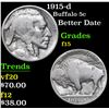 Image 1 : 1915-d Buffalo Nickel 5c Grades f+