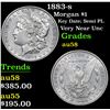 Image 1 : 1883-s Morgan Dollar $1 Grades Choice AU/BU Slider