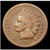 Image 2 : 1874 Indian Cent 1c Grades f+