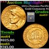 Image 1 : ***Auction Highlight*** 1915-s Panama Pacific Gold Commem Dollar 1 Graded Select+ Unc By USCG (fc)