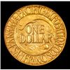 Image 3 : ***Auction Highlight*** 1915-s Panama Pacific Gold Commem Dollar 1 Graded Select+ Unc By USCG (fc)