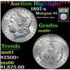 Image 1 : ***Auction Highlight*** 1897-s Morgan Dollar $1 Graded GEM++ Unc By USCG (fc)