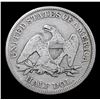Image 3 : 1858-p Seated Half Dollar 50c Grades vf+