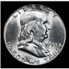 Image 2 : 1955-p Bugs Bunny Franklin Half Dollar 50c Grades Select+ Unc
