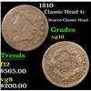 Image 1 : 1810 Classic Head Large Cent 1c Grades vg+
