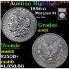 Image 1 : ***Auction Highlight*** 1896-o Morgan Dollar $1 Graded Select Unc By USCG (fc)