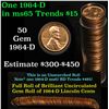 Image 1 : Full roll of 1964-d Lincoln Cents 1c Uncirculated Condition