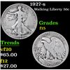 1927-s Walking Liberty Half Dollar 50c Grades f+