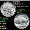 1930-p Buffalo Nickel 5c Grades Choice AU/BU Slider