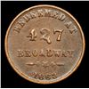 Image 2 : 1863 Fruit Dealers Civil War Token 1c Grades vf+