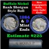 Image 1 : Buffalo Nickel Shotgun Roll in Old Bank Style Wrapper 1924 & d Mint Ends (fc)