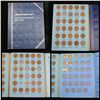 Partial Lincoln cent book 1941-1960, 59 coins