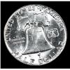 Image 3 : 1953-p Franklin Half Dollar 50c Grades Select Unc+ FBL