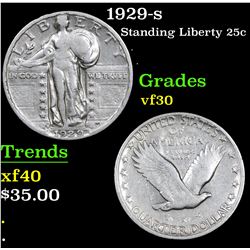 1929-s Standing Liberty Quarter 25c Grades vf++