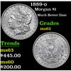 Image 1 : 1889-o Morgan Dollar $1 Grades Select Unc