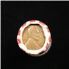 Image 2 : Mixed small cents 1c orig shotgun roll,1920-s Wheat Cent, 1858 Indian Cent other end