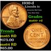 Image 1 : 1930-d Lincoln Cent 1c Grades Choice+ Unc RD