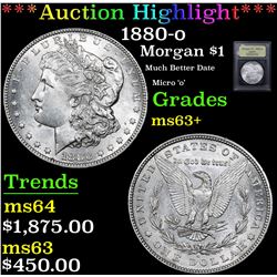 ***Auction Highlight*** 1880-o Morgan Dollar $1 Graded Select+ Unc By USCG (fc)