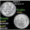 Image 1 : 1882-o Morgan Dollar $1 Grades Select+ Unc