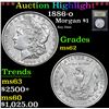 Image 1 : ***Auction Highlight*** 1886-o Morgan Dollar $1 Graded Select Unc By USCG (fc)