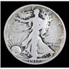 Image 2 : 1917-p Walking Liberty Half Dollar 50c Grades vg+