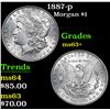 Image 1 : 1887-p Morgan Dollar $1 Grades Select+ Unc