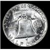 Image 3 : 1960-p Franklin Half Dollar 50c Grades Select Unc+ FBL